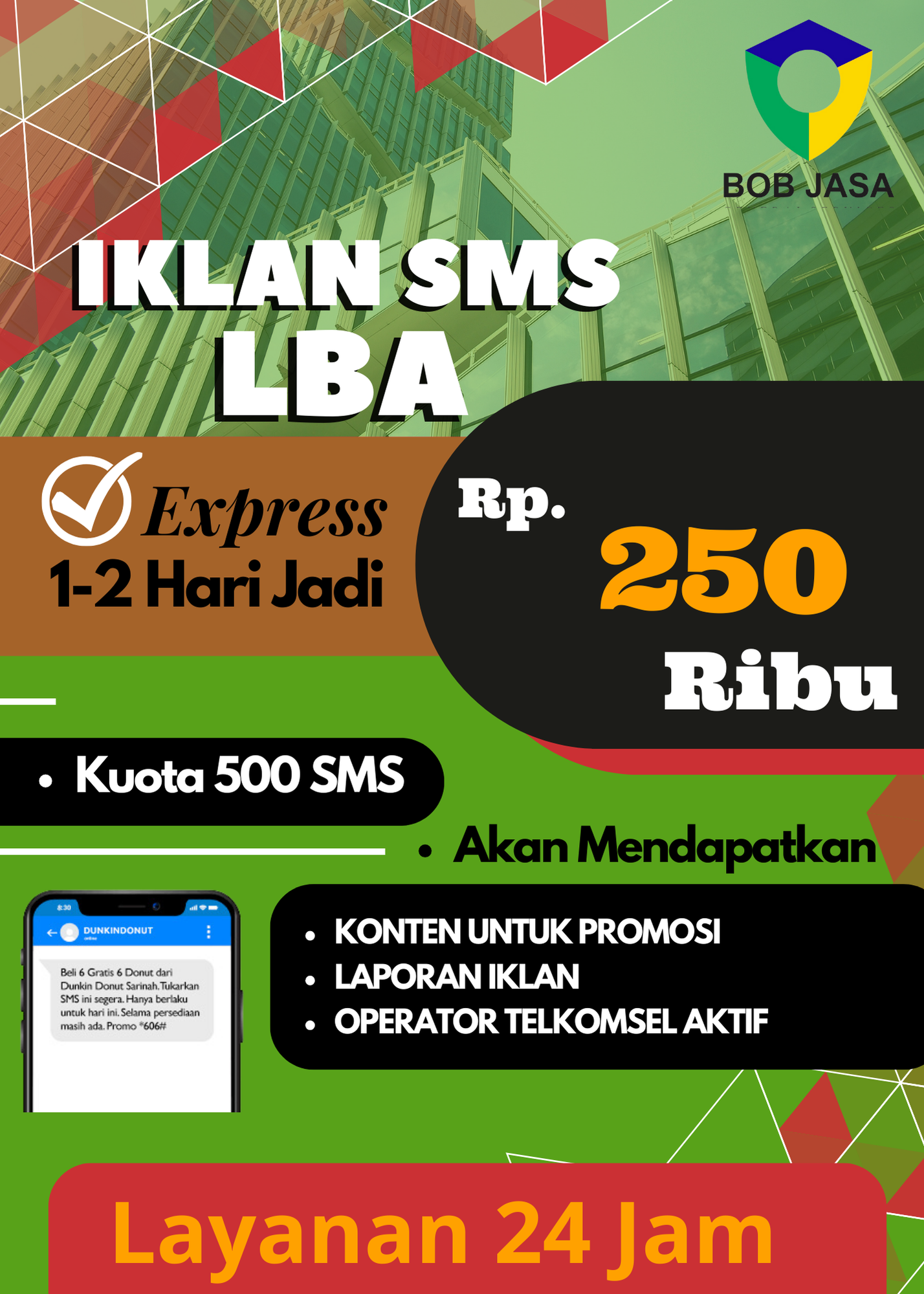 Iklanin Pro By Bob Jasa Pasang Broadcast Iklan SMS Murah Cepat Terdekat di Kota Kabupaten di Indonesia
