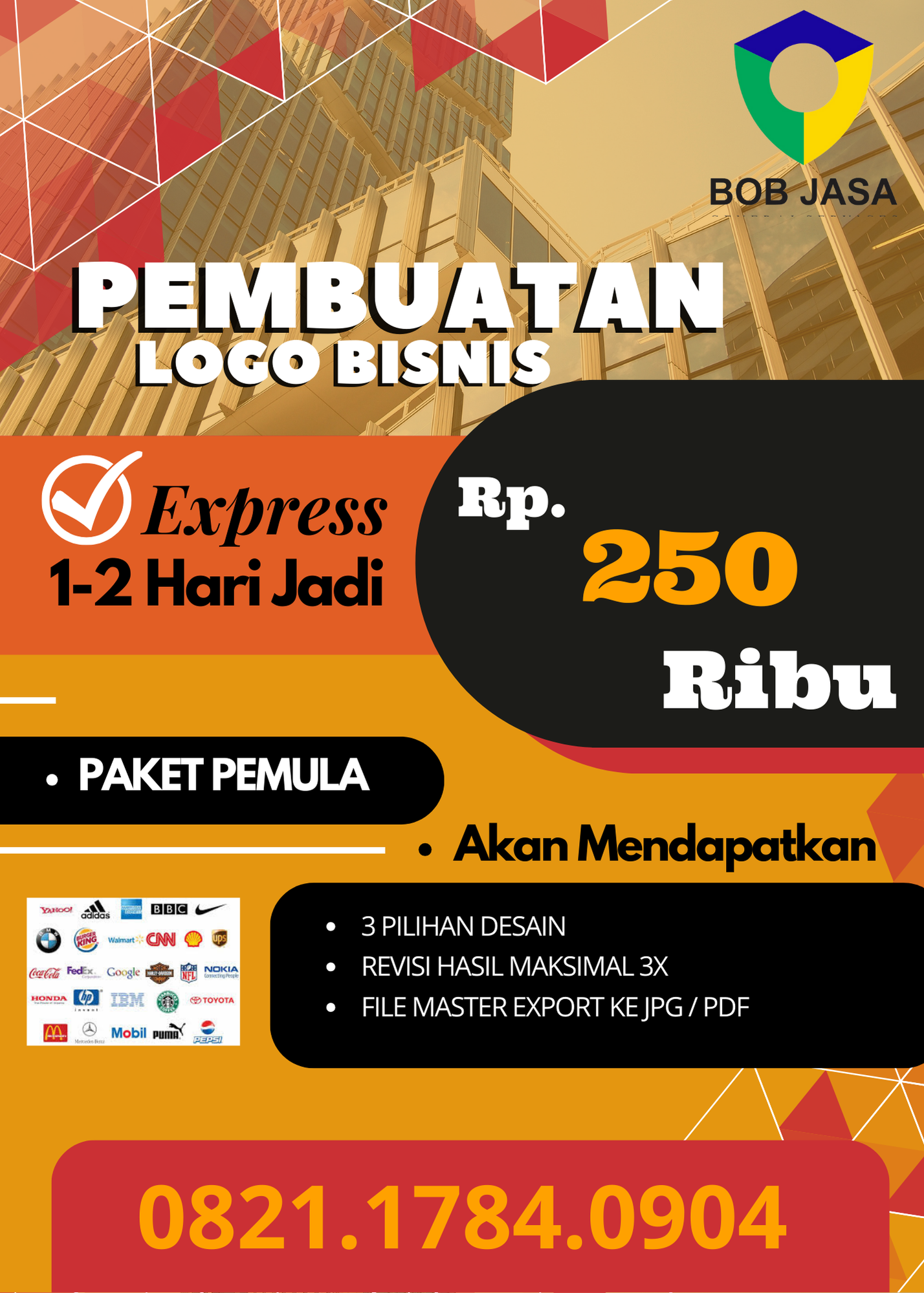 Desainin Pro By Bob Jasa Bikin Pembuatan Desain Logo Pribadi Perusahaan Badan UD CV PT Yayasan Firma Perkumpulan Komunitas Murah Terdekat di Kota Kabupaten