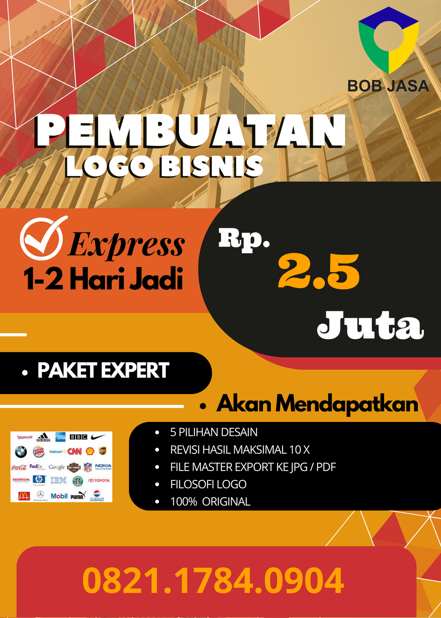 Desainin Pro By Bob Jasa Bikin Pembuatan Desain Logo Pribadi Perusahaan Badan UD CV PT Yayasan Firma Perkumpulan Komunitas Murah Terdekat di Kota Kabupaten