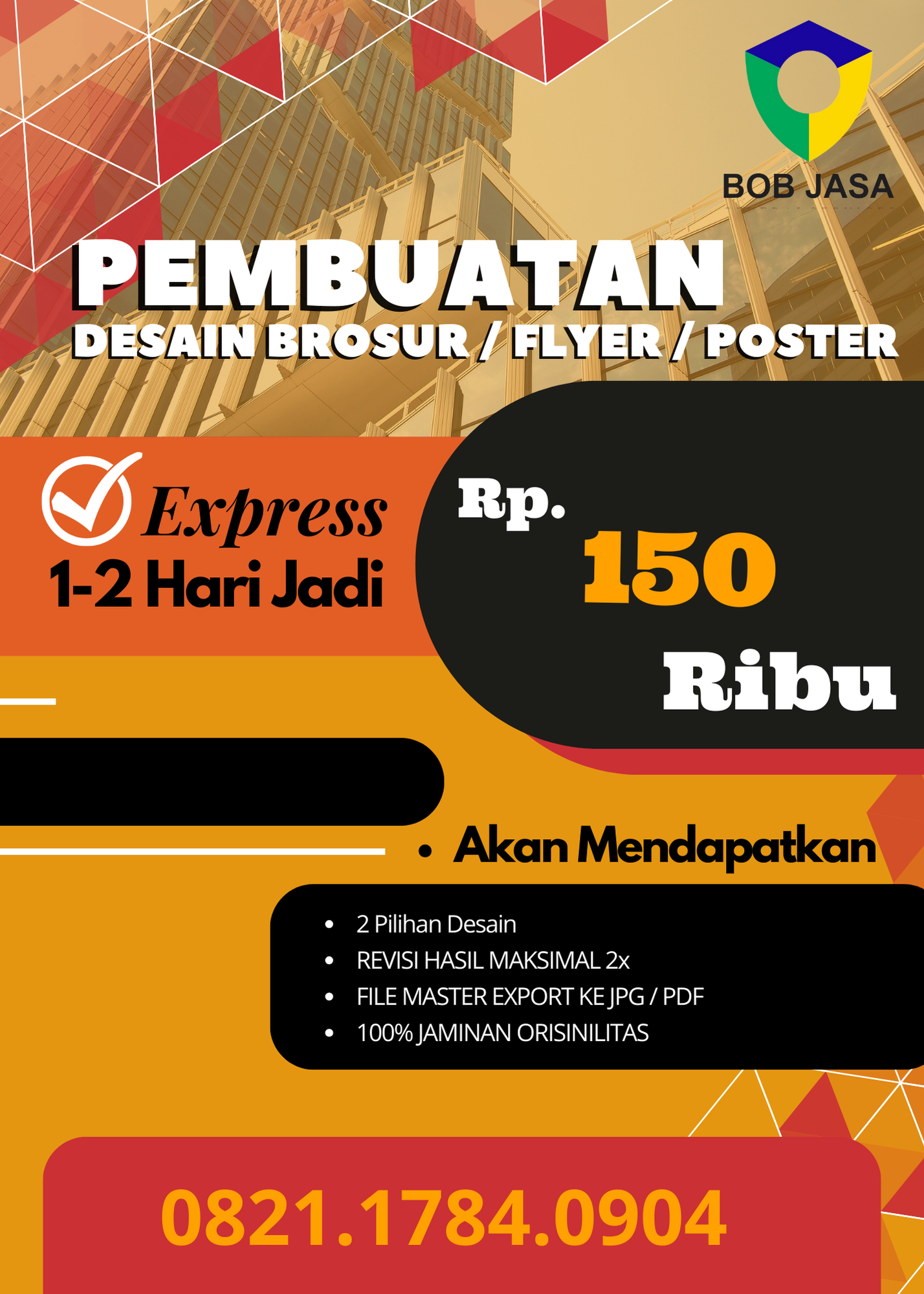 Desainin Pro By Bob Jasa Bikin Pembuatan Desain Brosur Poster Flyer Kop Surat Kemasan Maskot Perusahaan Murah Terdekat di Kota Kabupaten