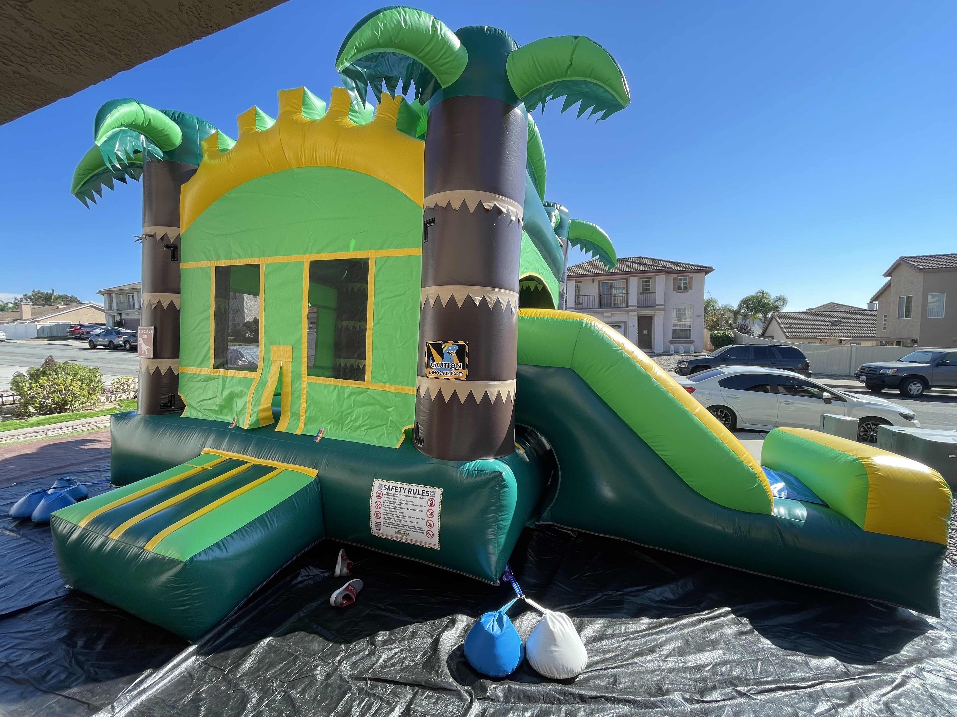 Tropical Jumper with Slide!