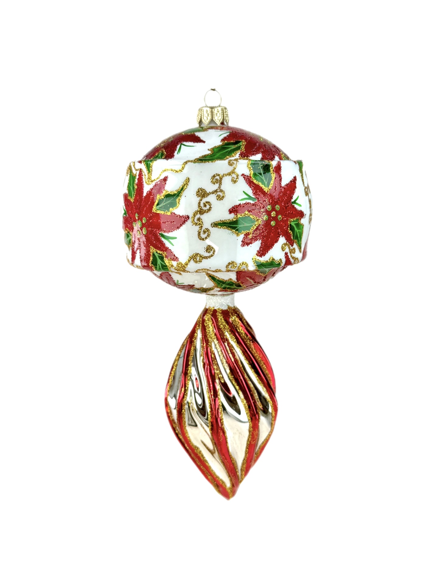 Decorazione in Vetro “Poinsettia Elegante” – Koronex