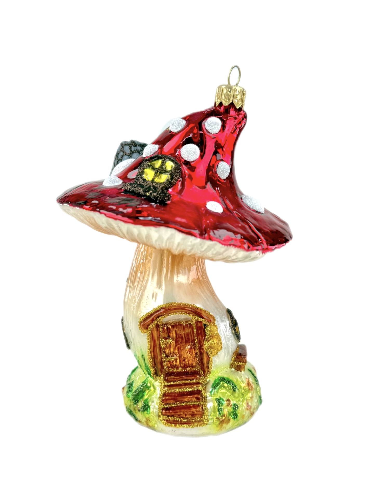 Decorazione in Vetro “Casetta Fungo Fiabesca” – Koronex