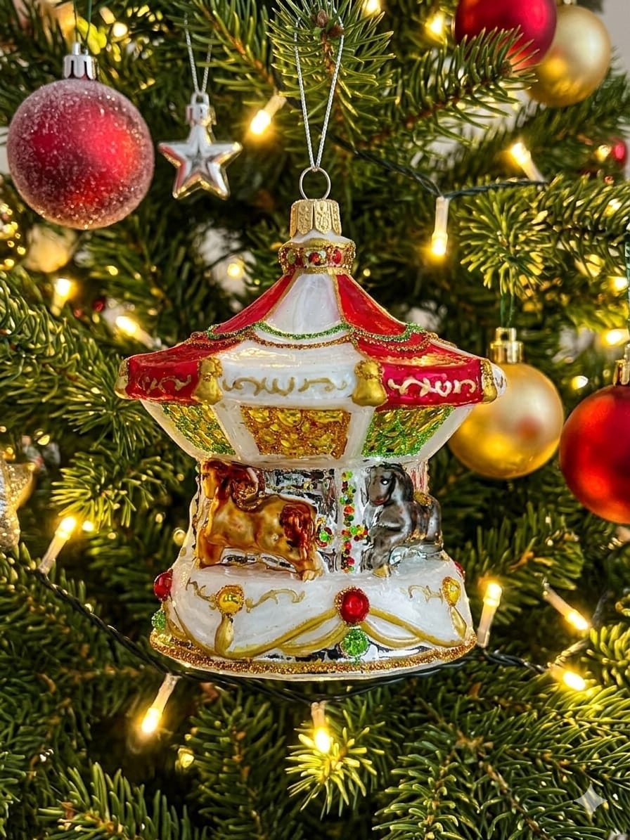 Decorazione in Vetro “Carosello di Natale”  - Koronex