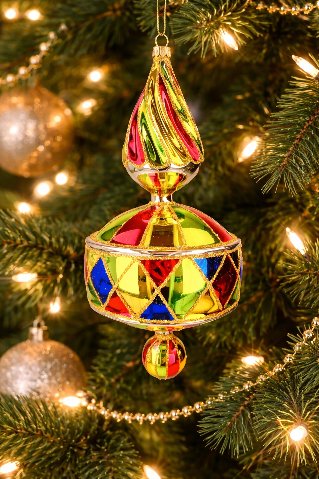 Decorazione in Vetro “Goccia Multicolor” – Koronex