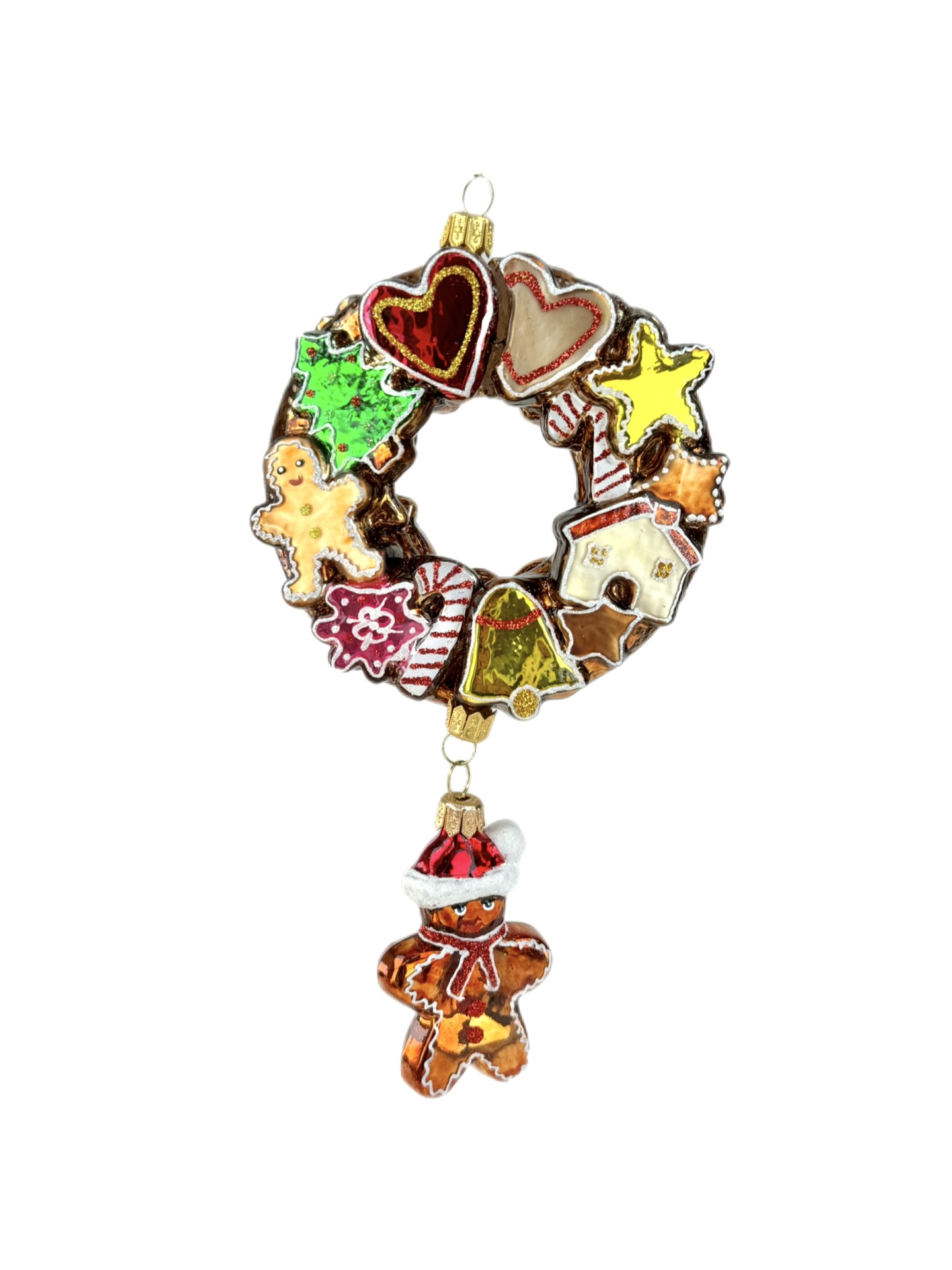 Decorazione in Vetro “Ghirlanda Pan di Zenzero” – Koronex