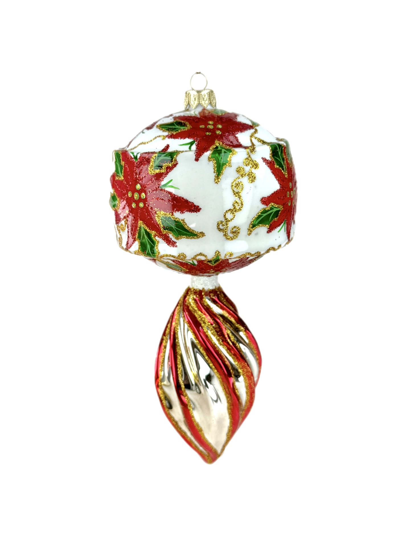 Decorazione in Vetro “Poinsettia Elegante” – Koronex