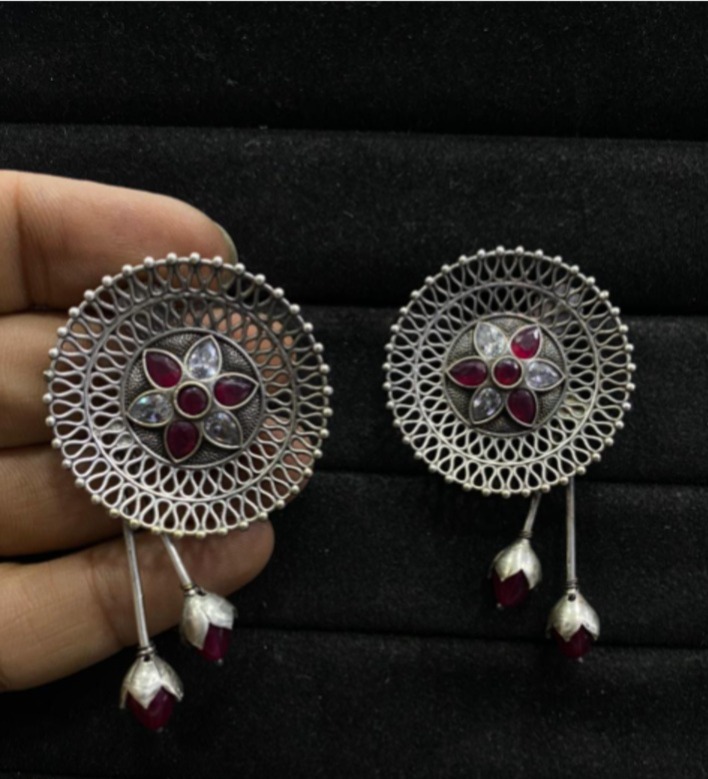 Antique Silver Earrings