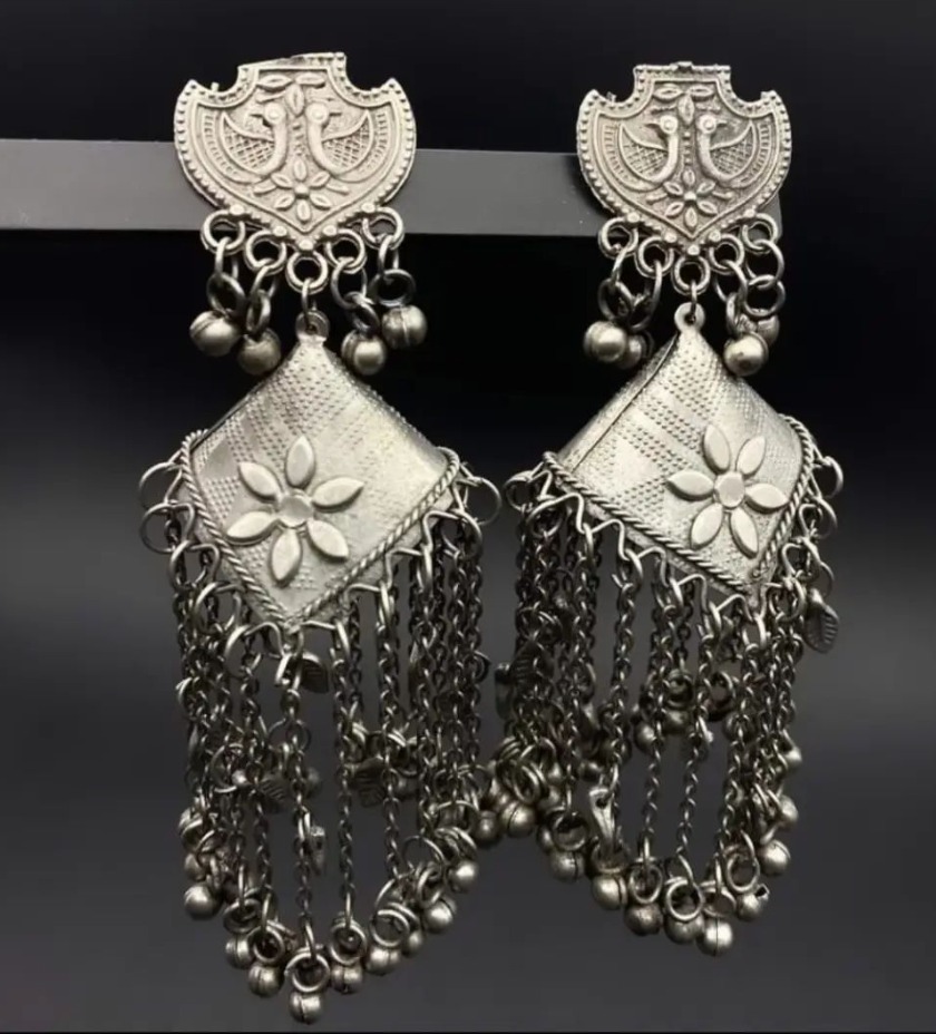 Antique Silver Earrings