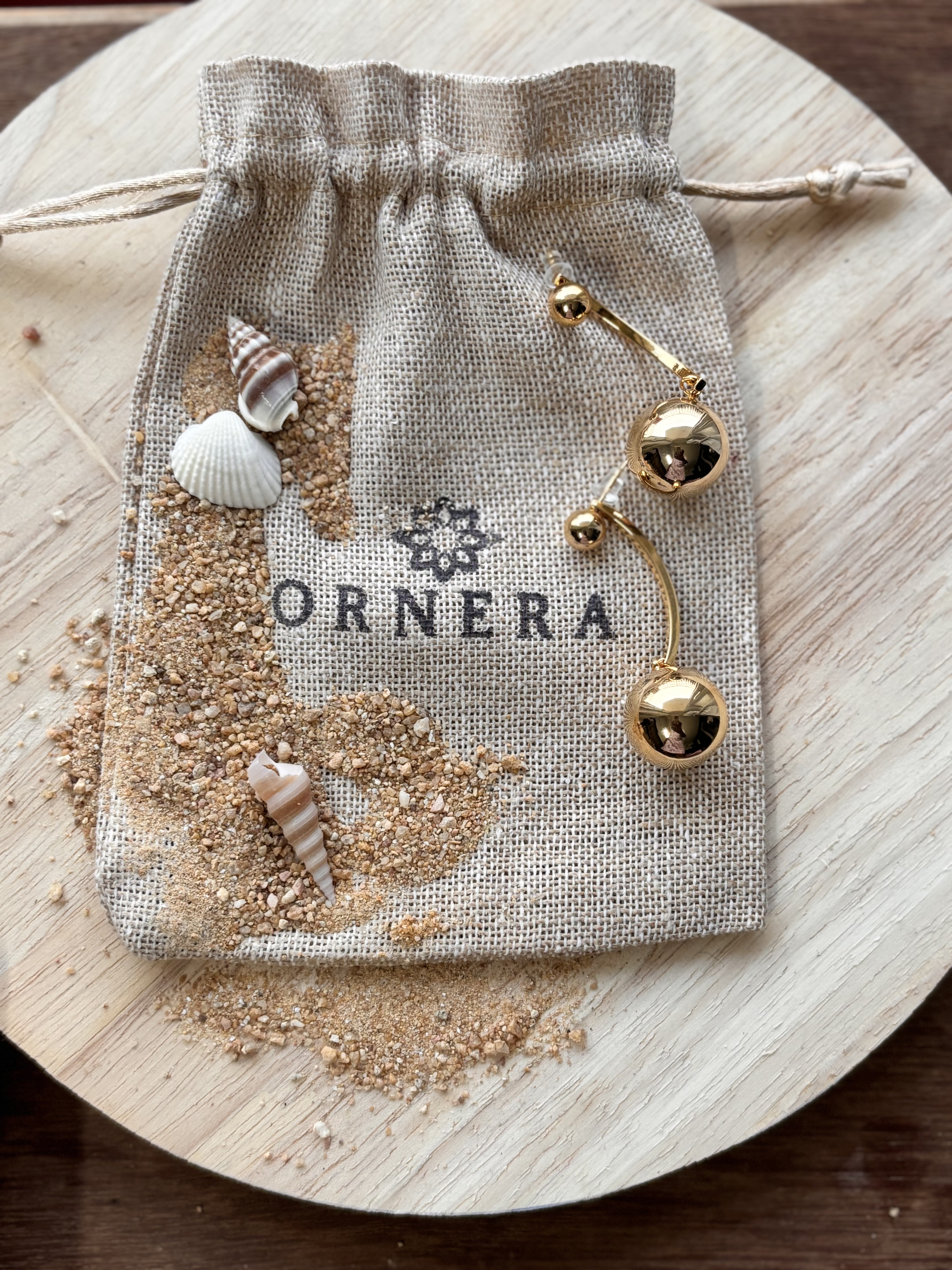 Gold Tone Drop Earrings