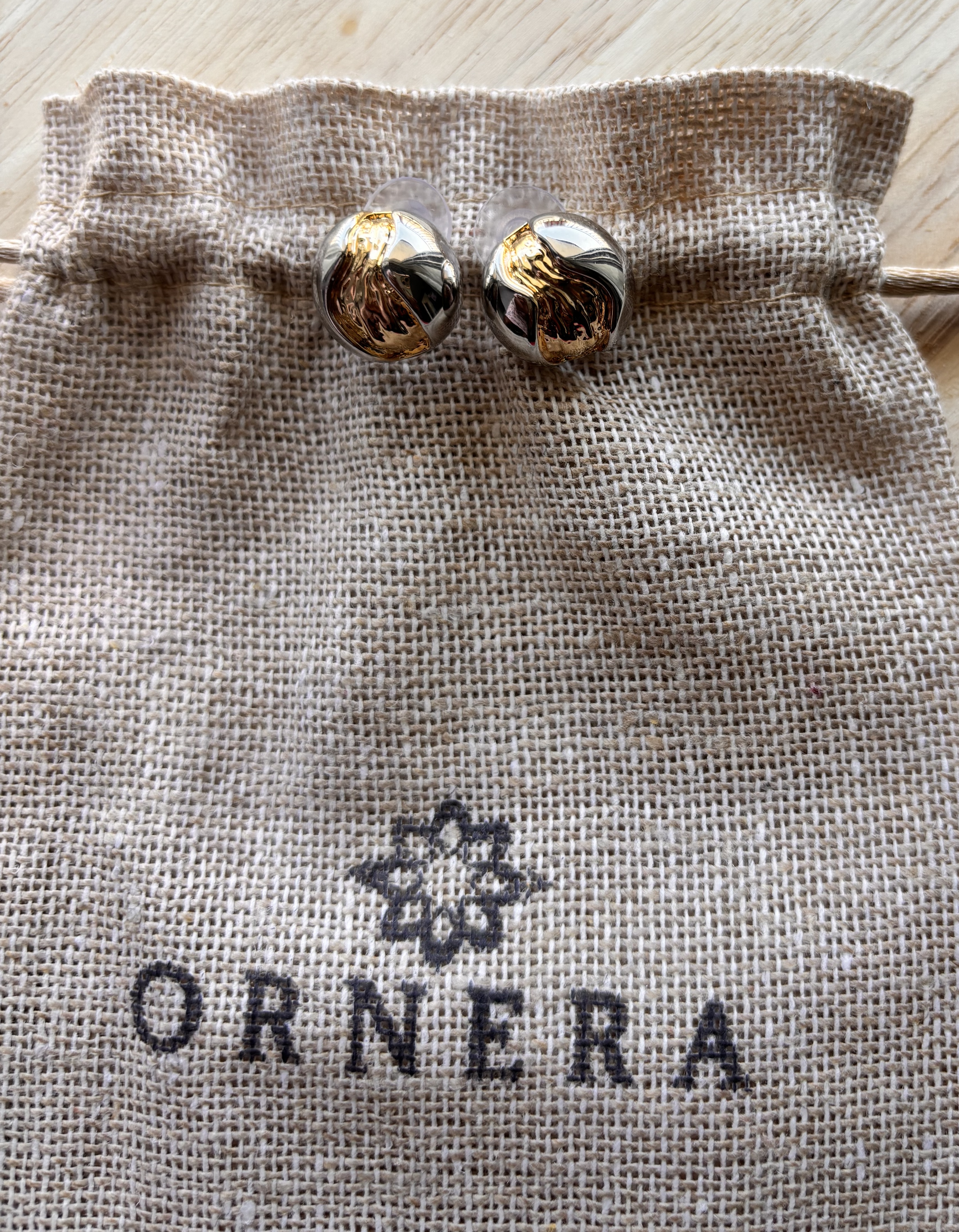 Elegant Gold and Silver Earrings