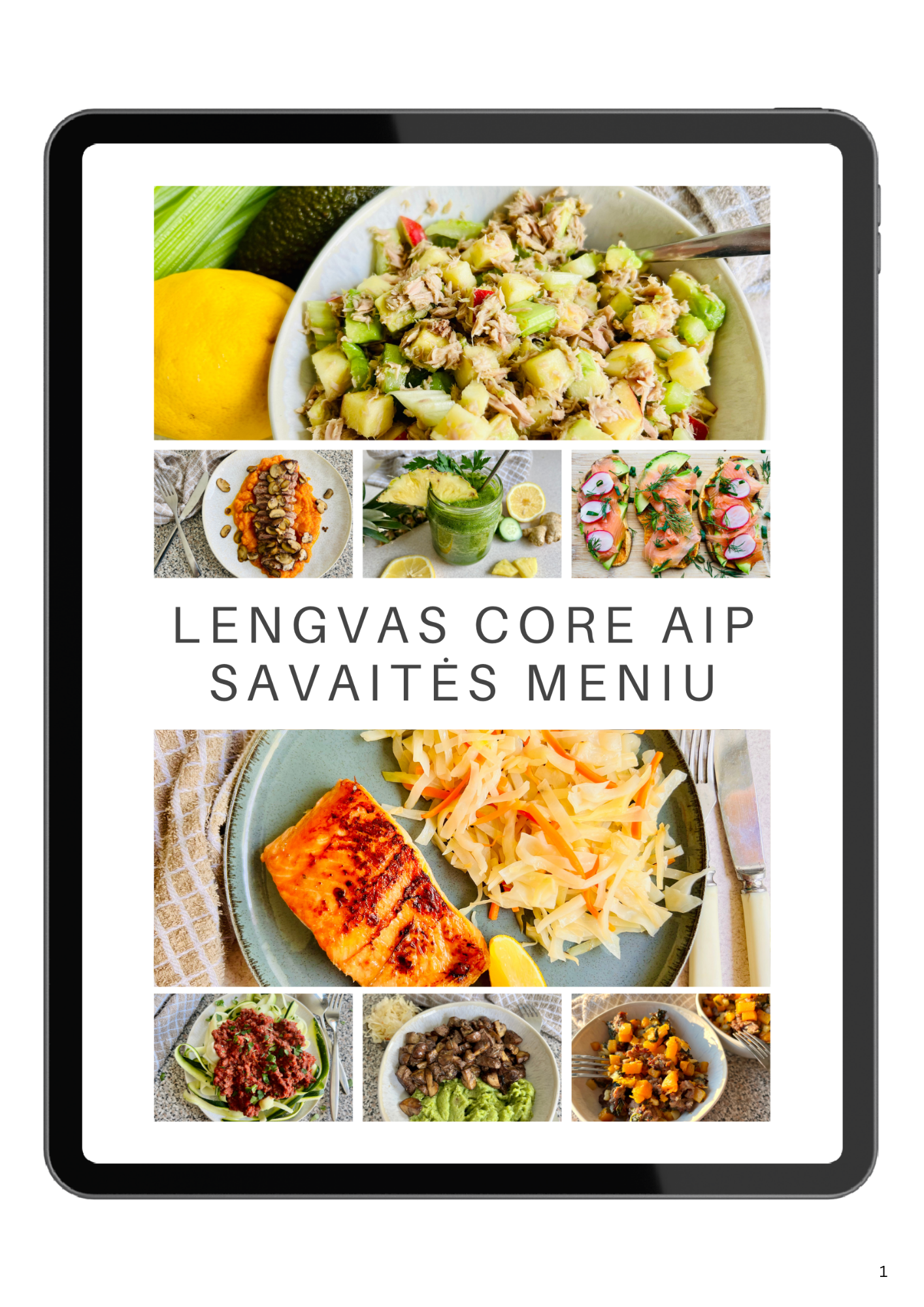 Lengvas Core AIP savaitės meniu