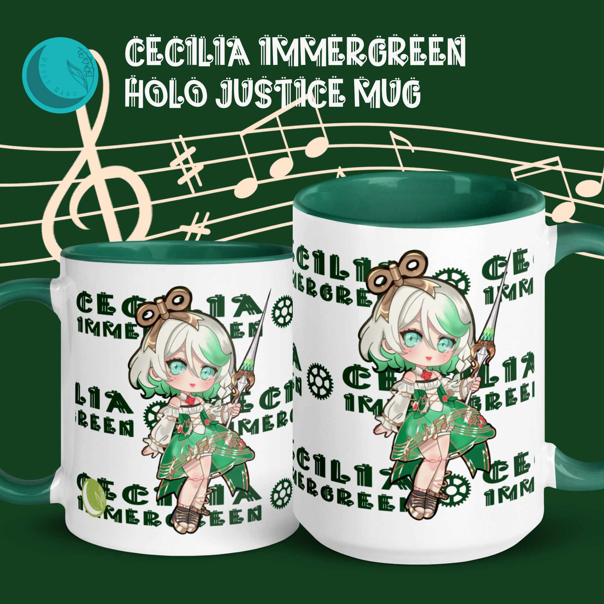 Cecilia Immergreen Hololive Holo Justice Mug