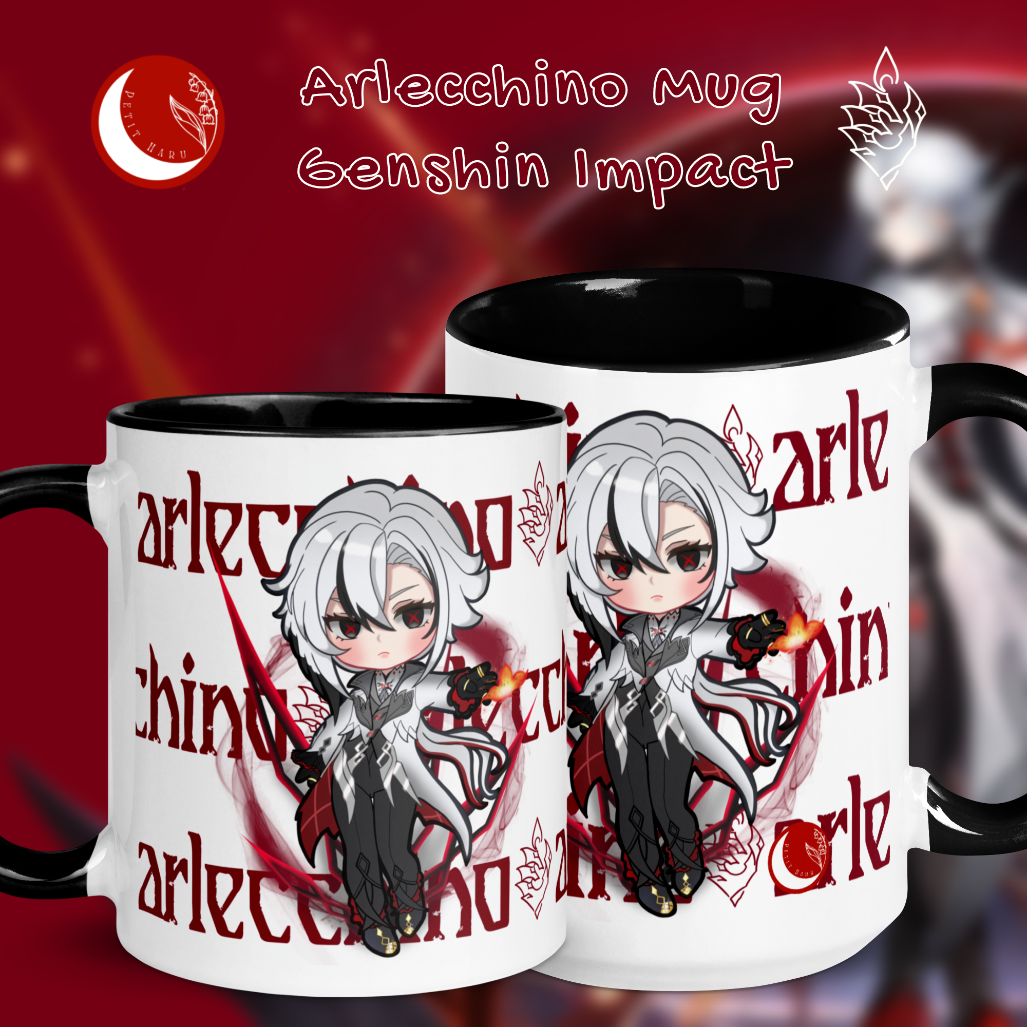 Arlecchino Genshin Impact Mug