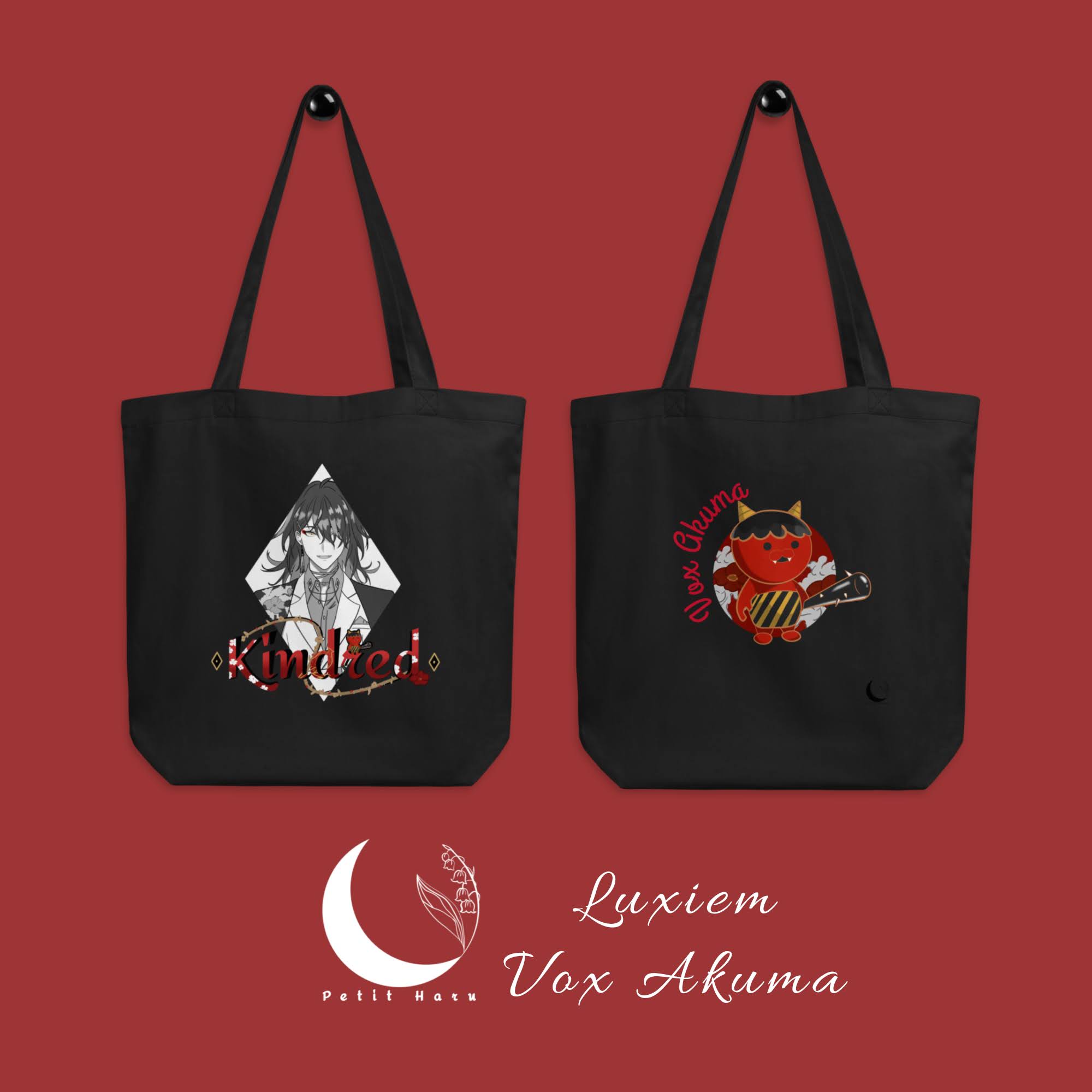 Vox Akuma Luxiem Nijisanji Tote Bags