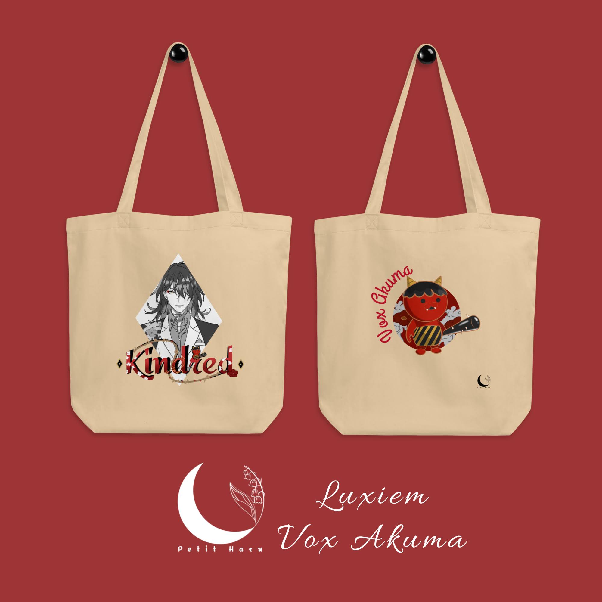 Vox Akuma Luxiem Nijisanji Tote Bags