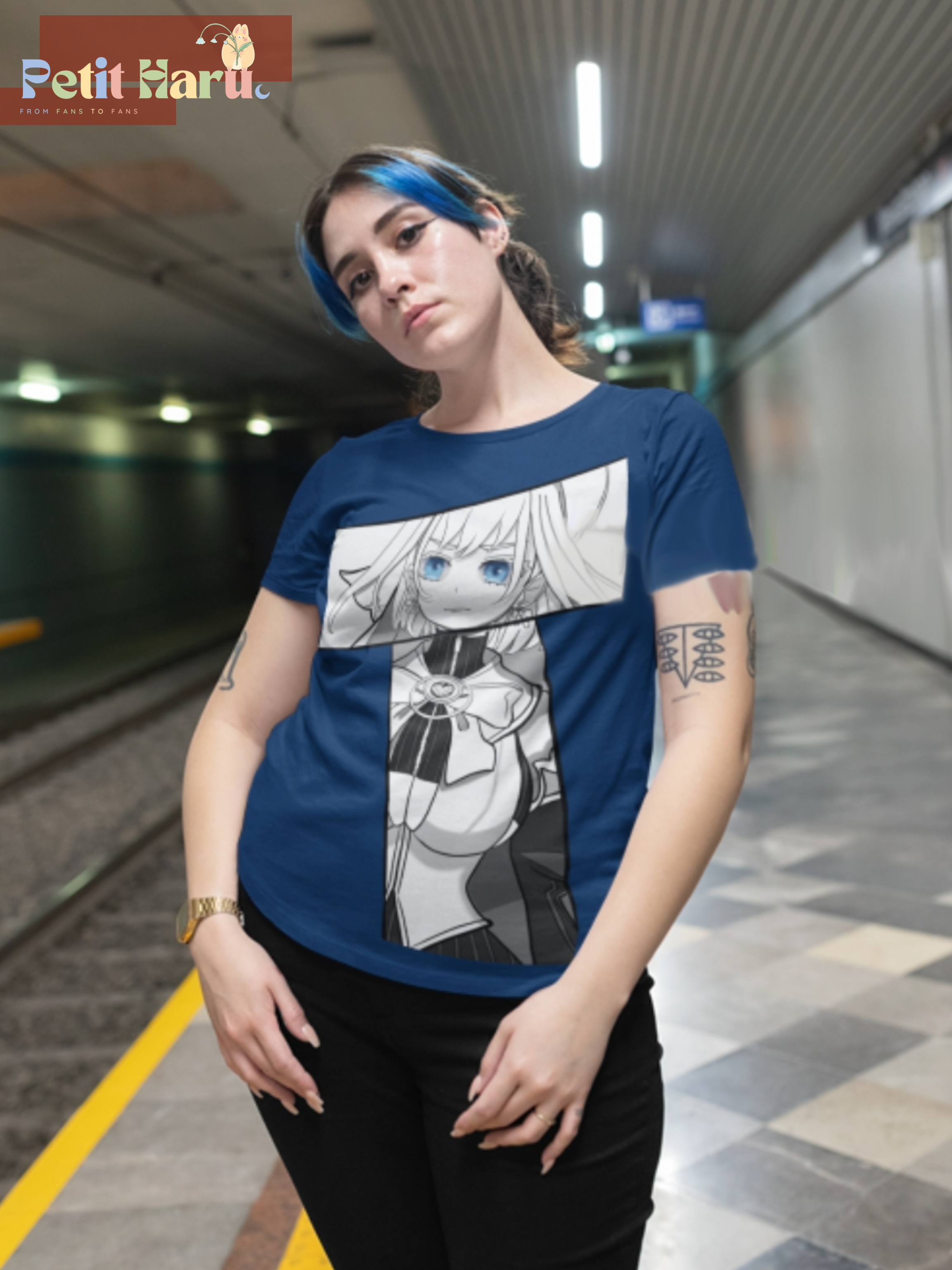 Ouro Kronii Hololive Holo Promise Manga Style T-Shirt