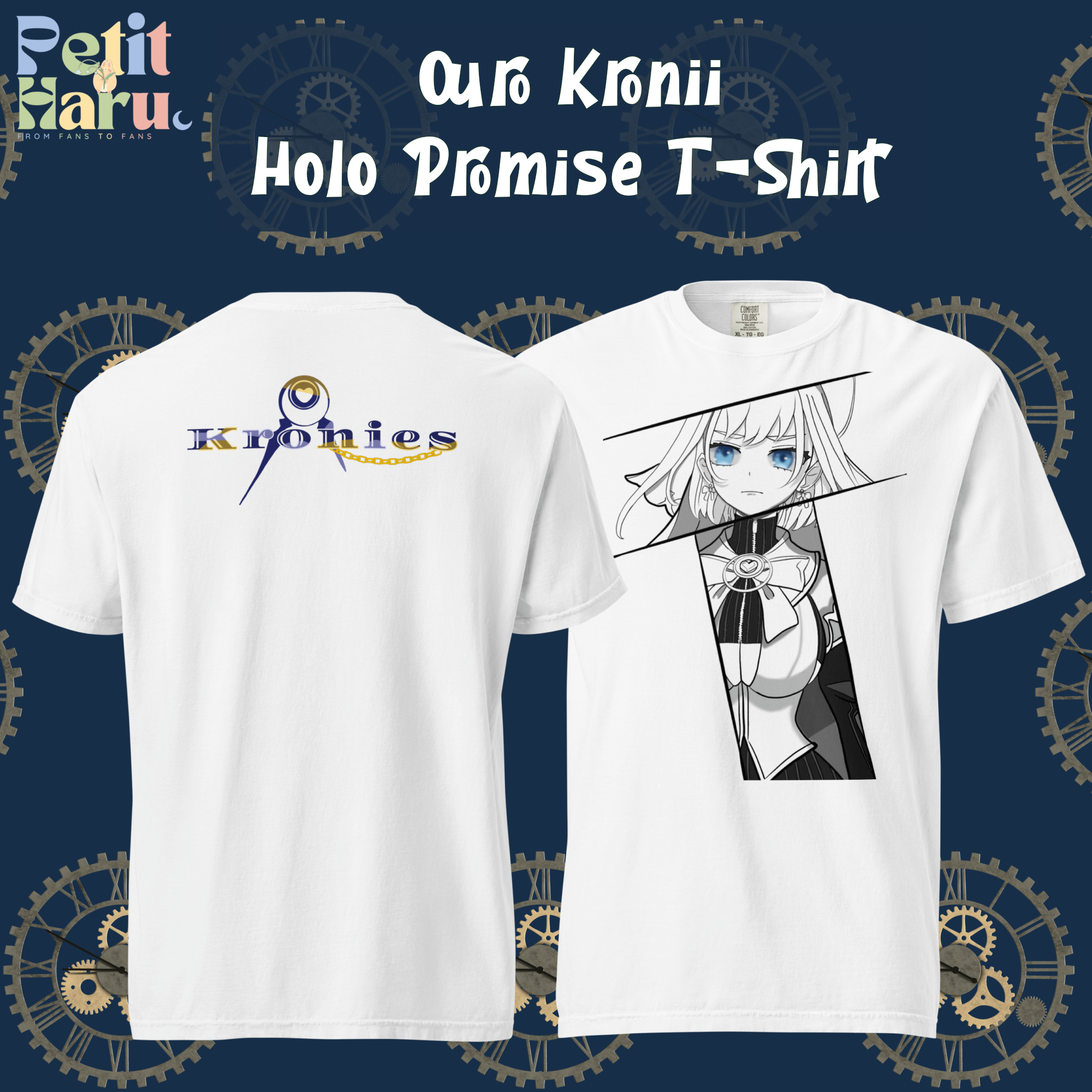 Ouro Kronii Hololive Holo Promise Manga Style T-Shirt