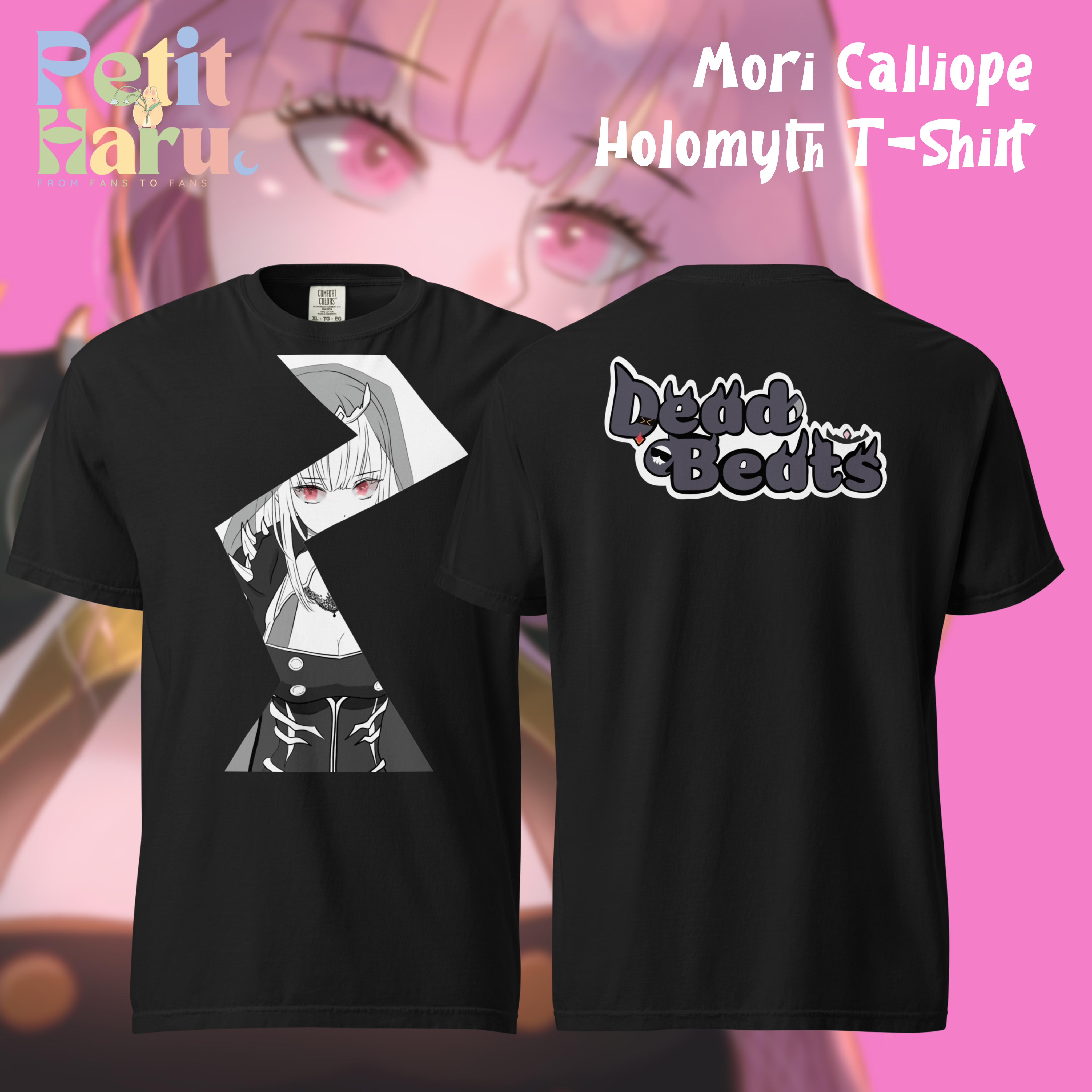 Mori Calliope Holomyth Hololive garment-dyed heavyweight T-Shirt