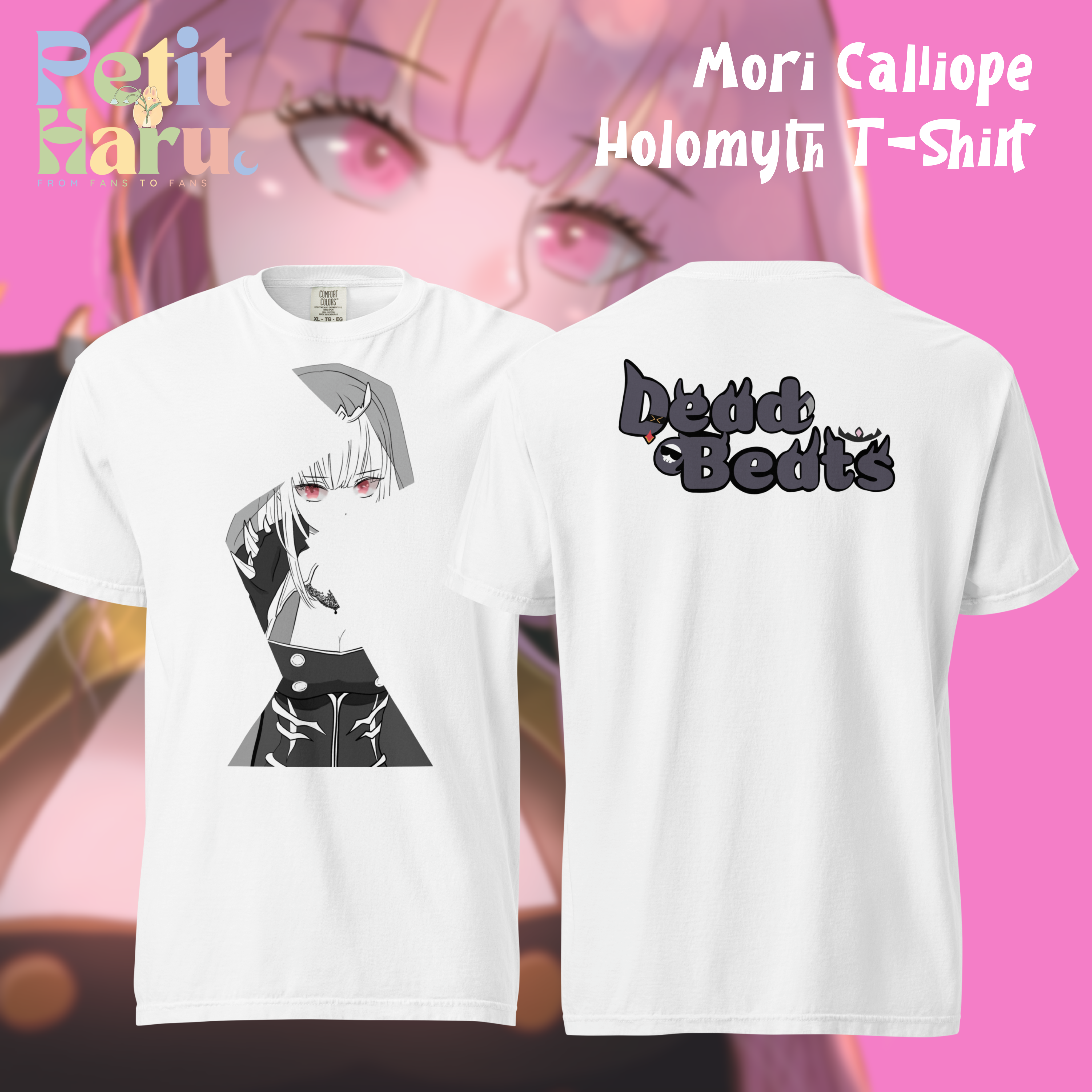 Mori Calliope Holomyth Hololive garment-dyed heavyweight T-Shirt