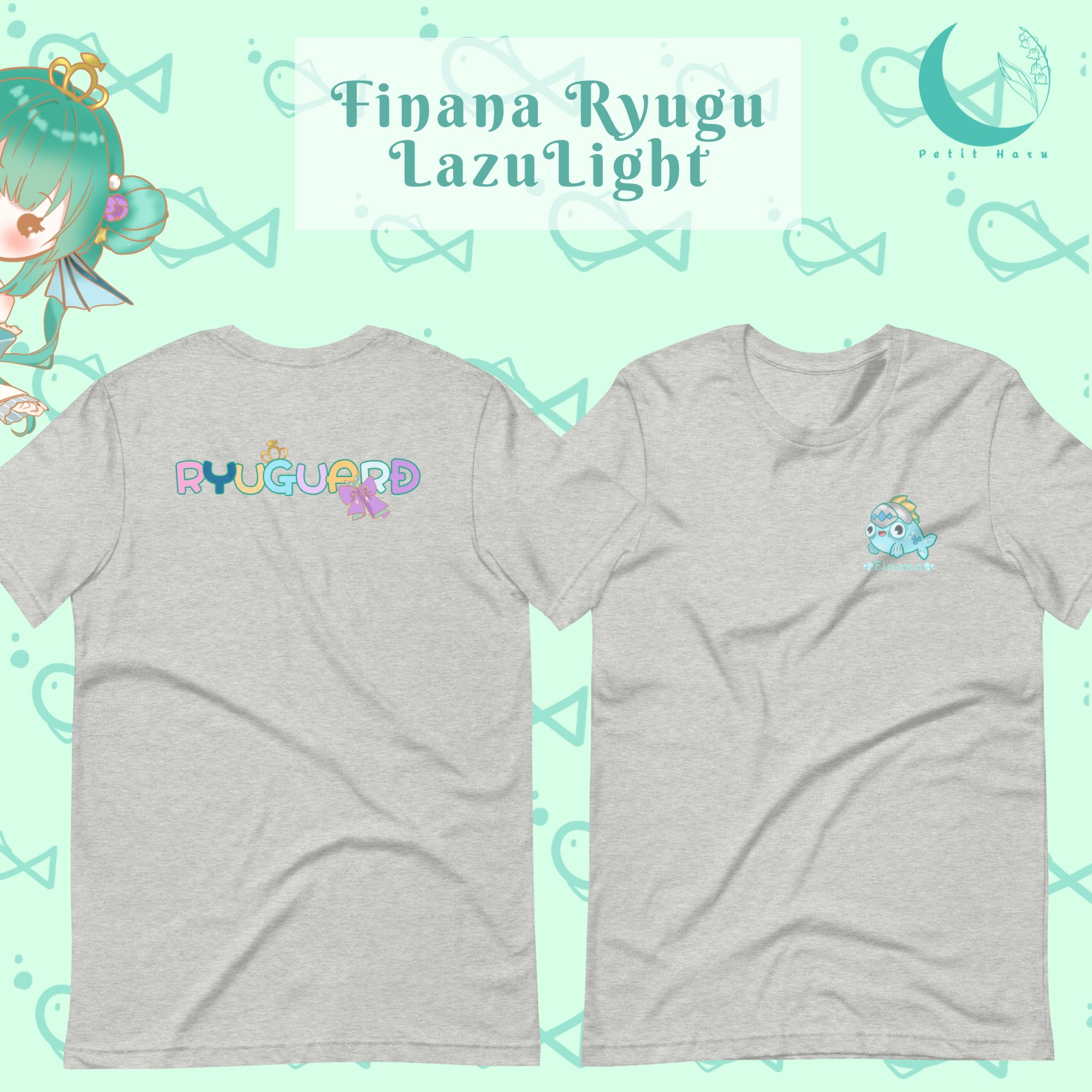 Finana Ryugu Nijisanji Ryuguard T-Shirt