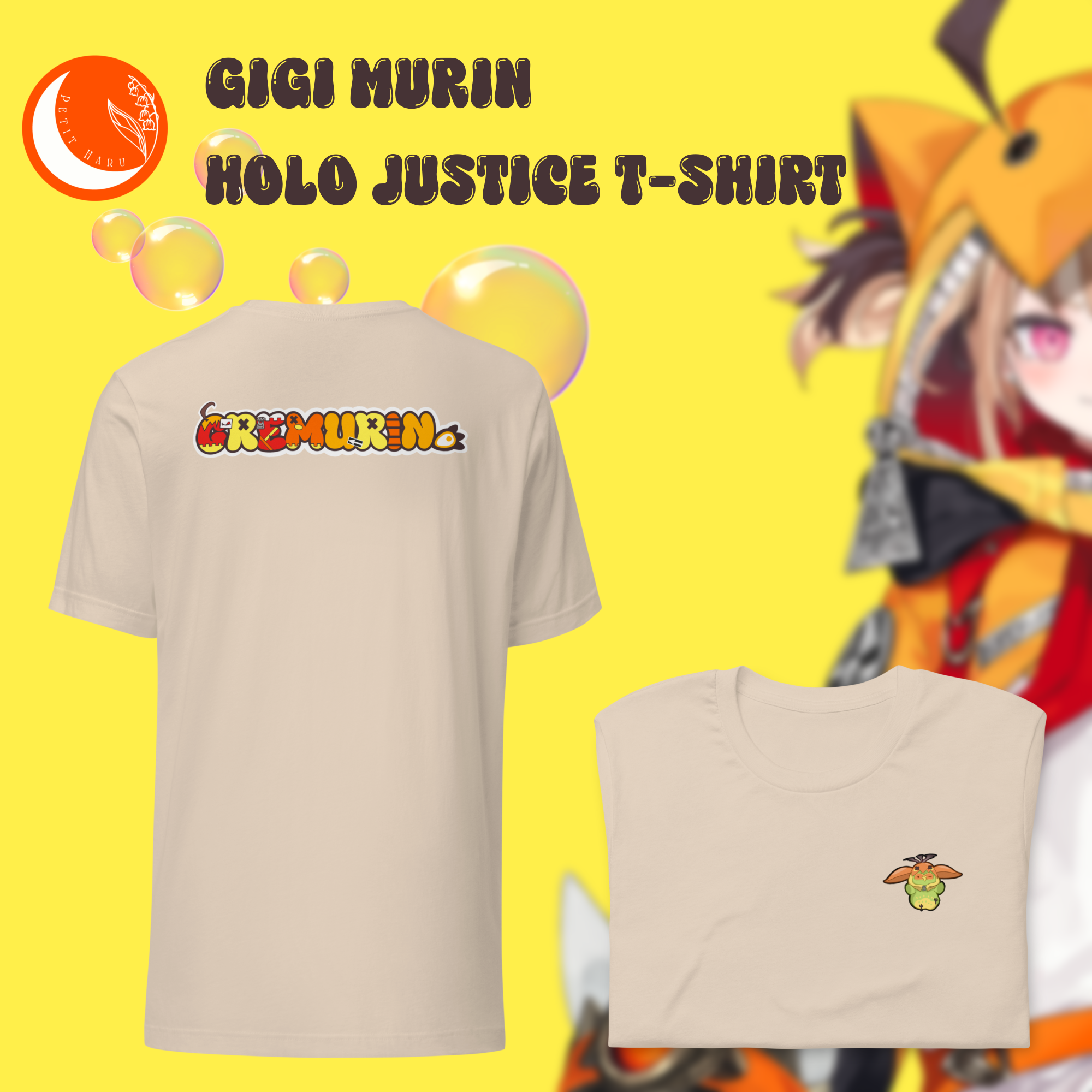 Gigi Murin Holo Justice Hololive T-Shirt