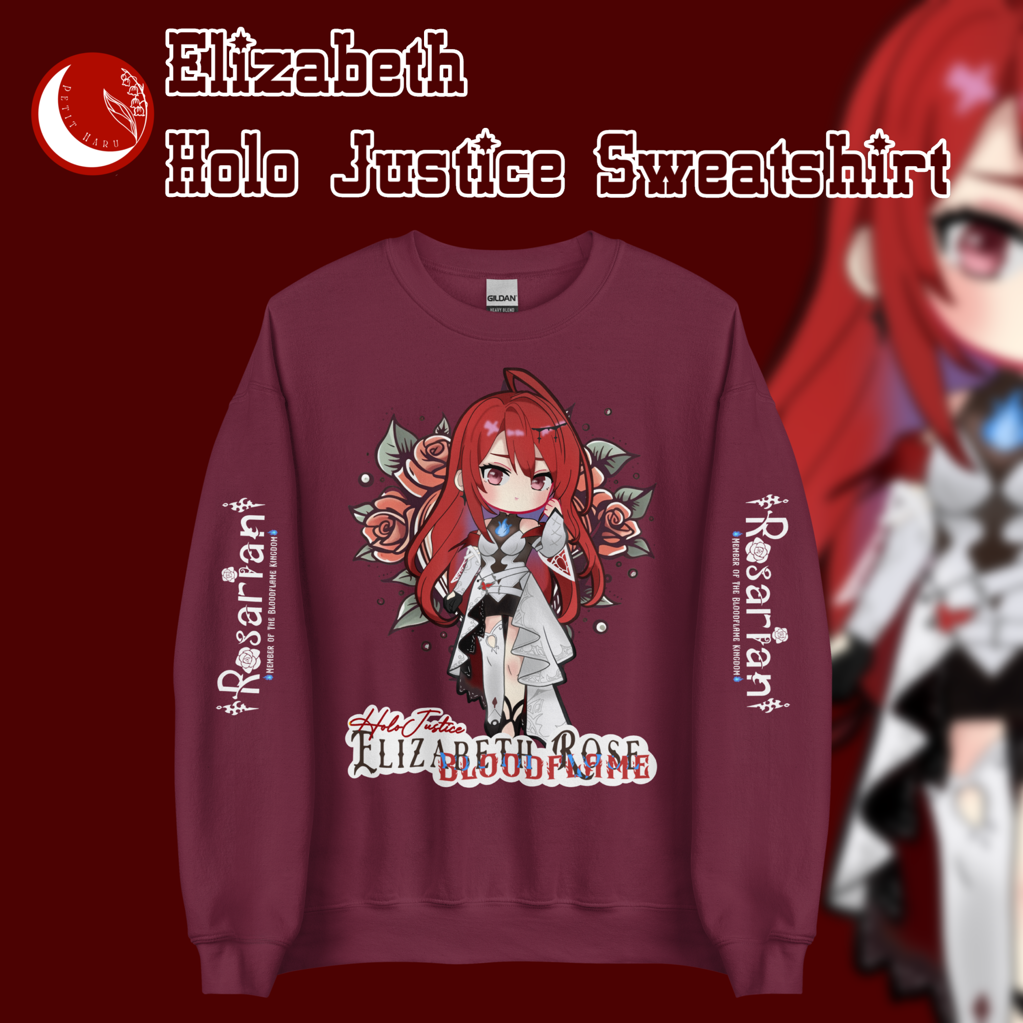Elizabeth Holo Justice Hololive Sweatshirt