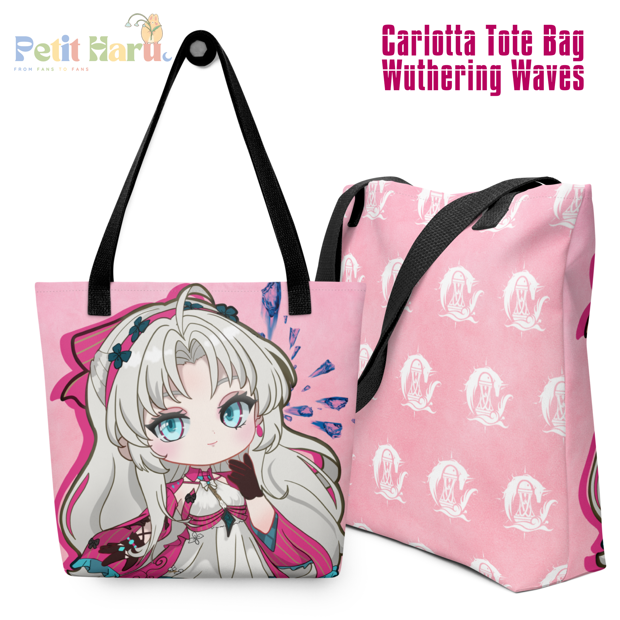 Wuthering Waves Wuwa Tie Dye Tote Bag Phrolova, Camellya, Carlotta, Zani