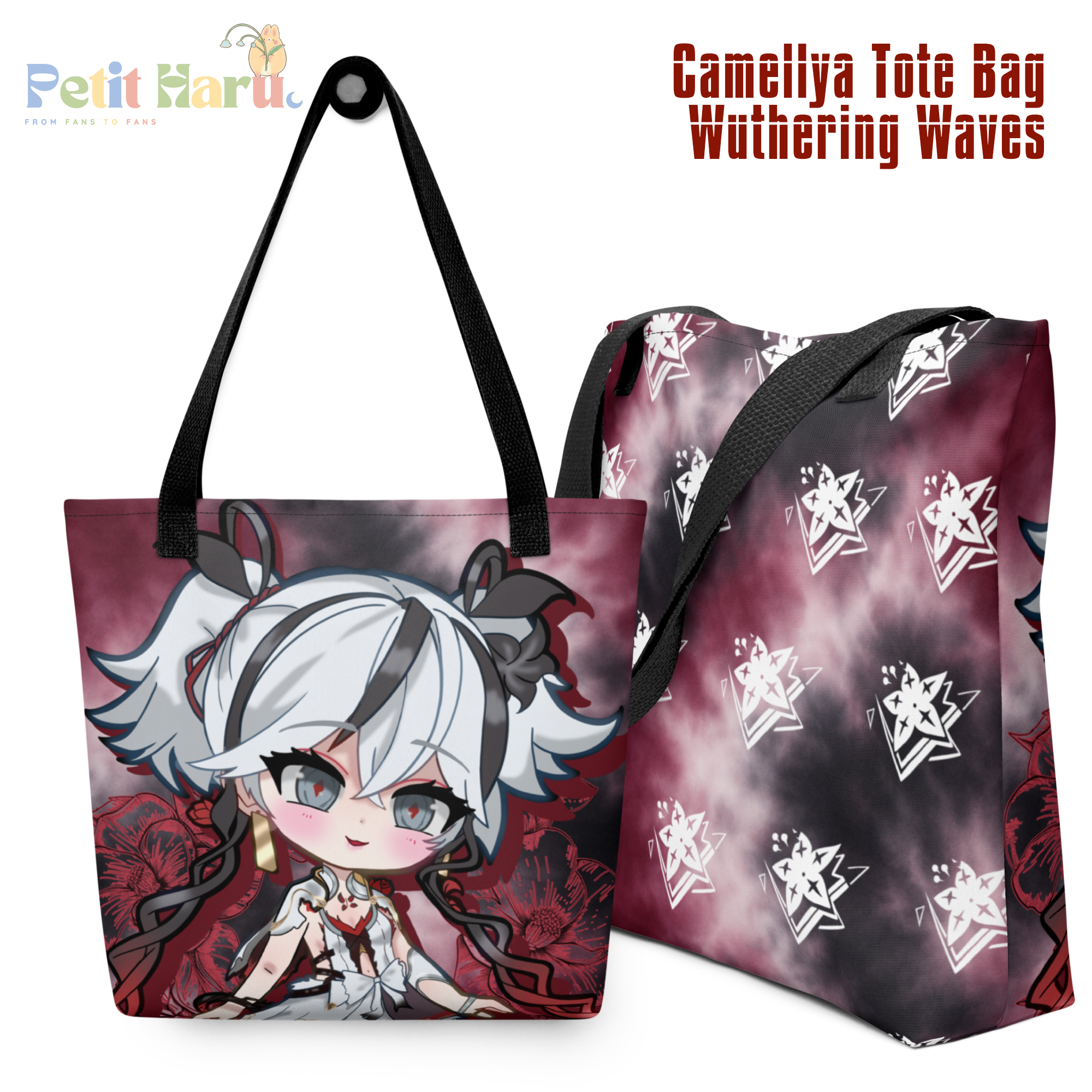 Wuthering Waves Wuwa Tie Dye Tote Bag Phrolova, Camellya, Carlotta, Zani