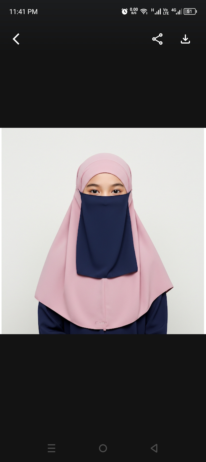 Navy Blue naqab