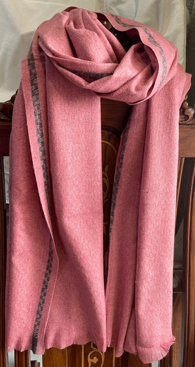 Pink Wool Scarf