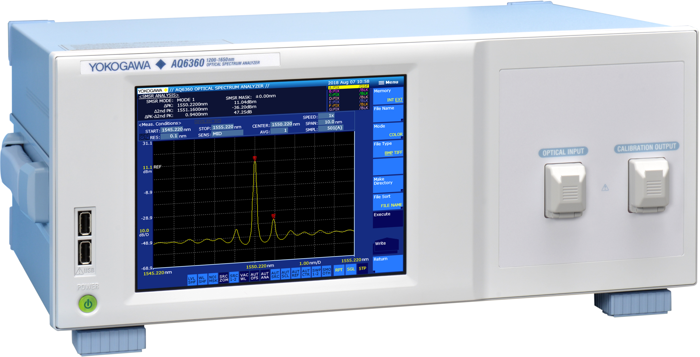 AQ6360 Telecom Production Optical Spectrum Analyzer 1200 - 1650 nm