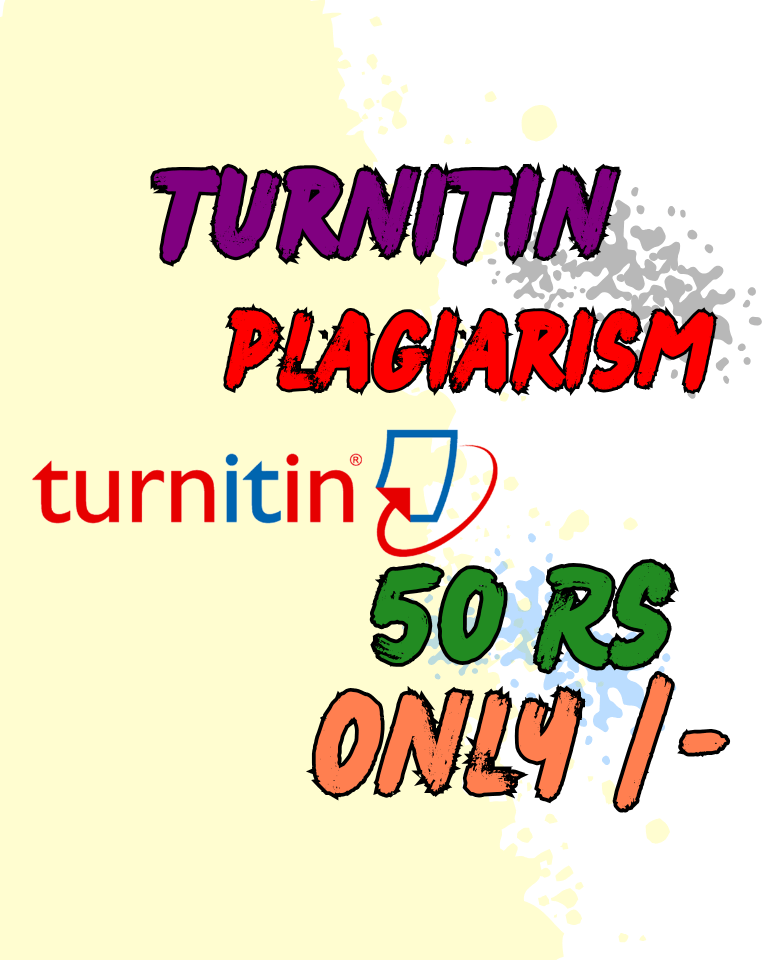 Turnitin Plagiarism Check