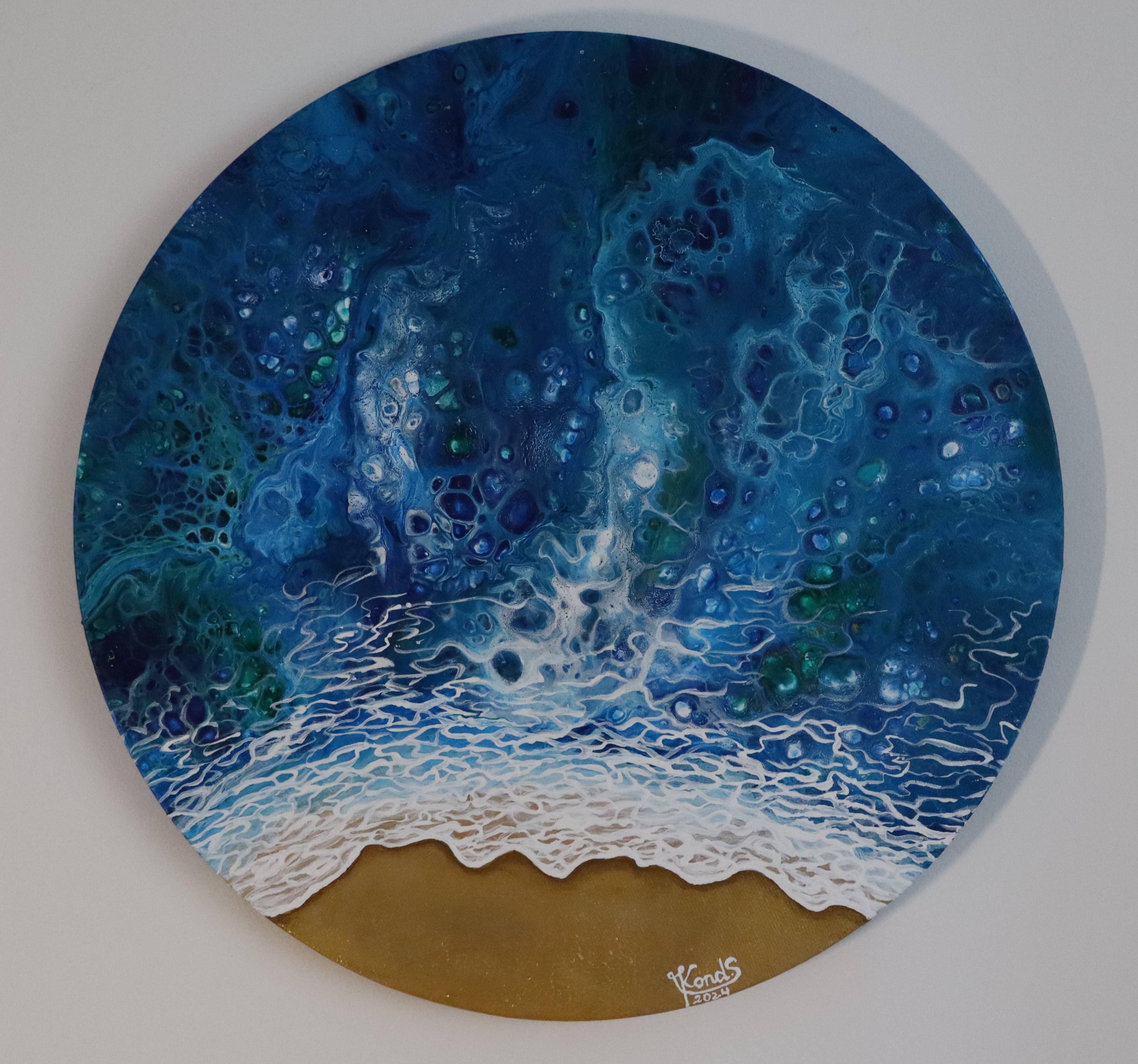 Ocean-Themed Round Wall Art