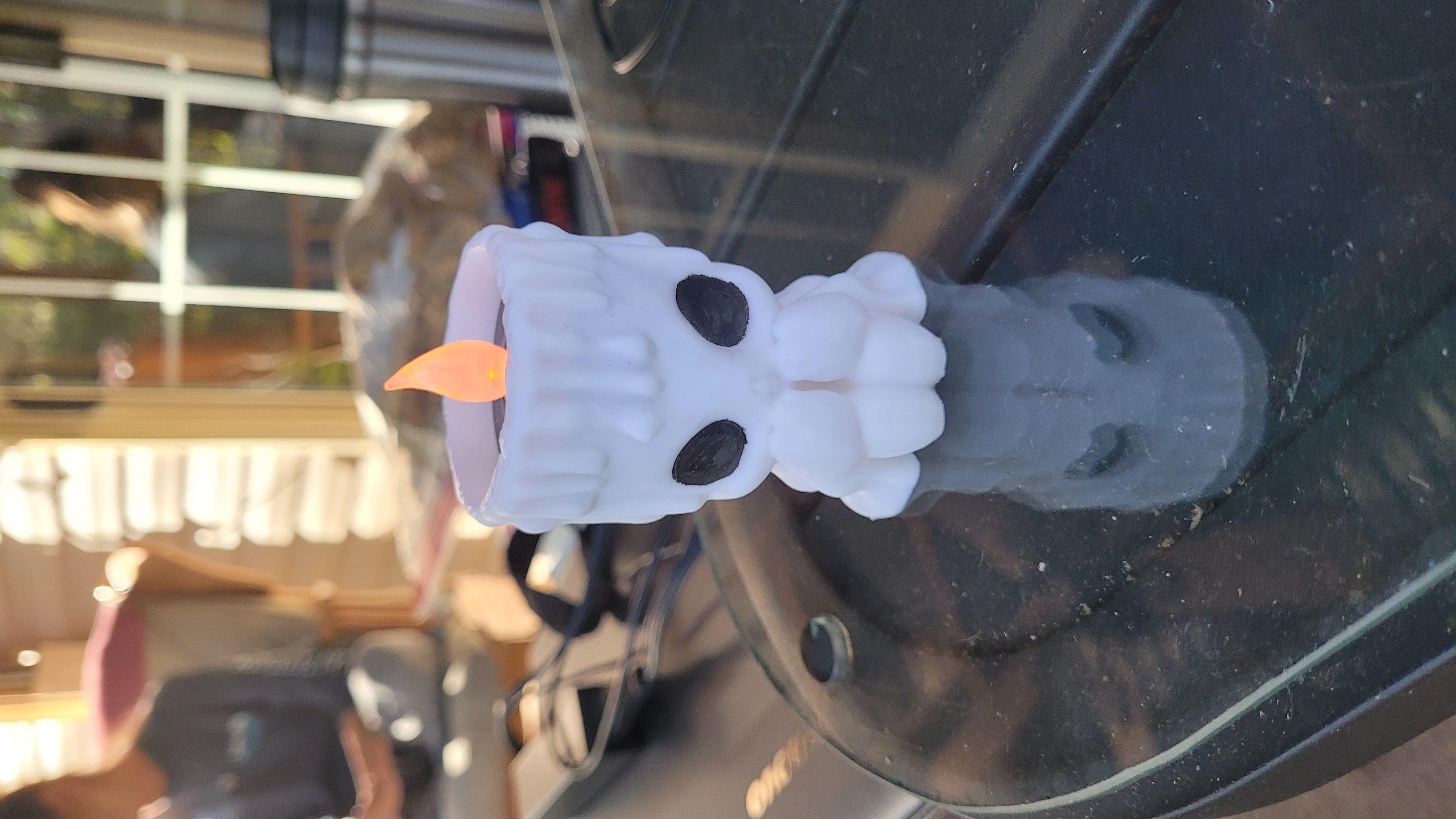 Ghost-shaped LED Candle