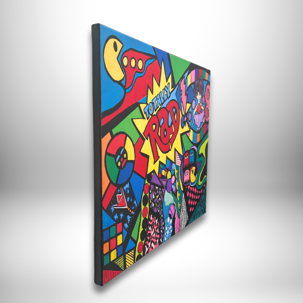 Totally Rad 80s Arcade Games Abstract Art - Trivia Entertainment