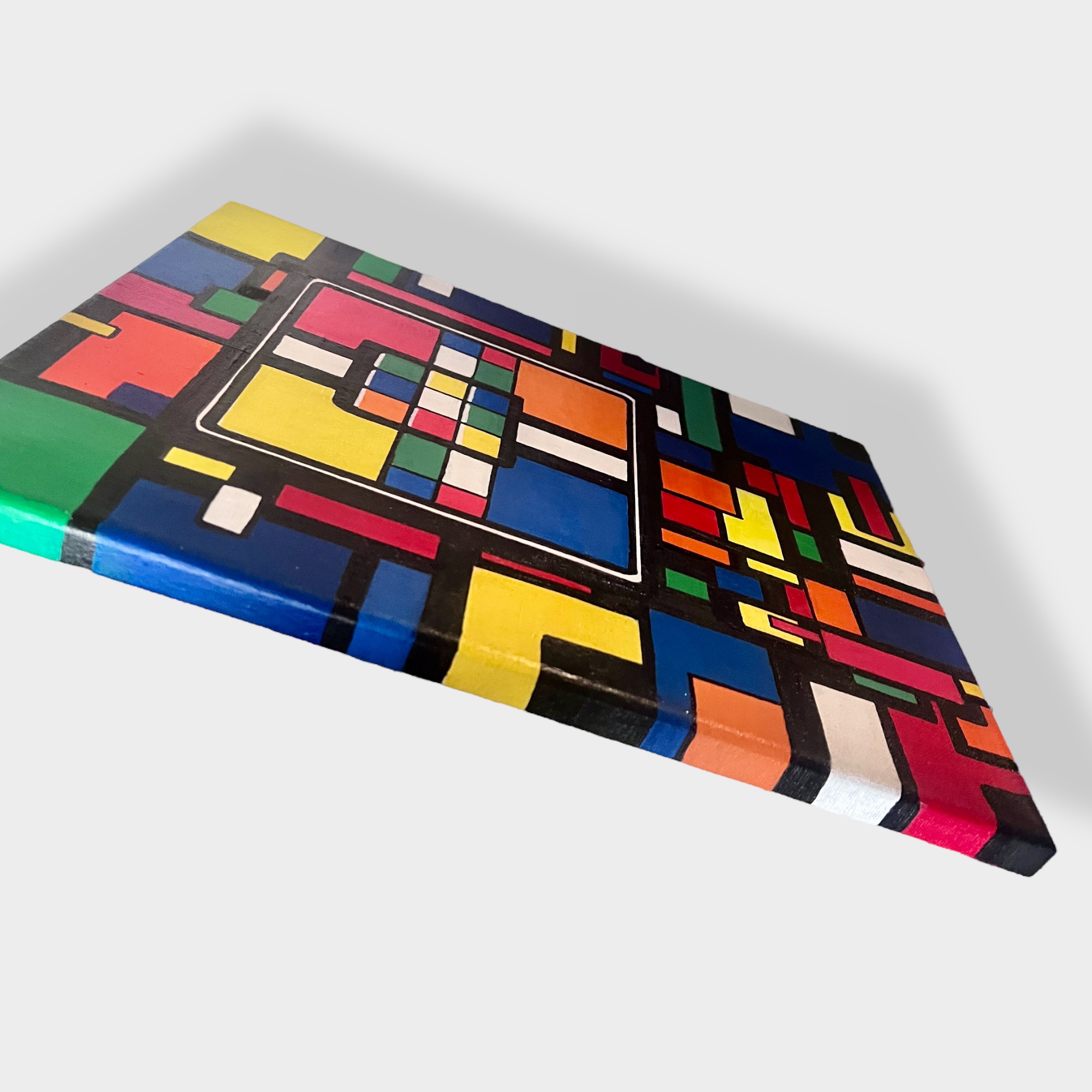 Abstract Rubik's Cube Artwork by Frankie Cervantes - Pop and Retro Art