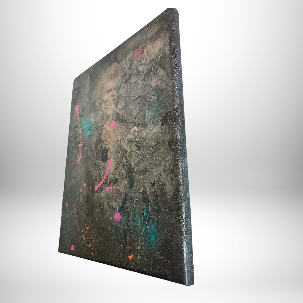 Nostalgic Magical Abstract Layered Art Featuring Billy Idol 1984 - Collectible