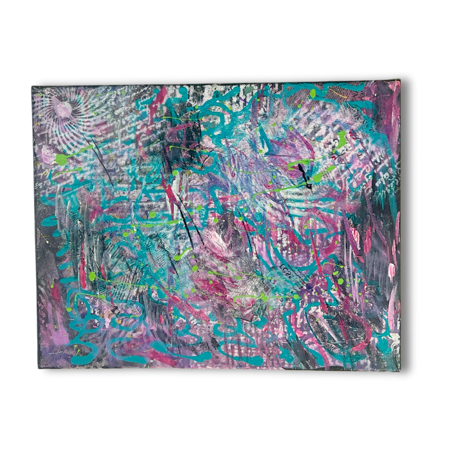 Modern Contemporary Layered Textured Abstract 