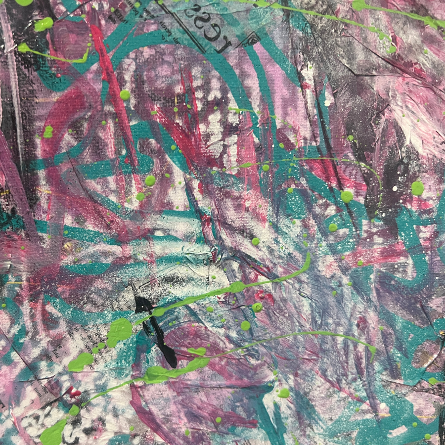 Modern Contemporary Layered Textured Abstract 