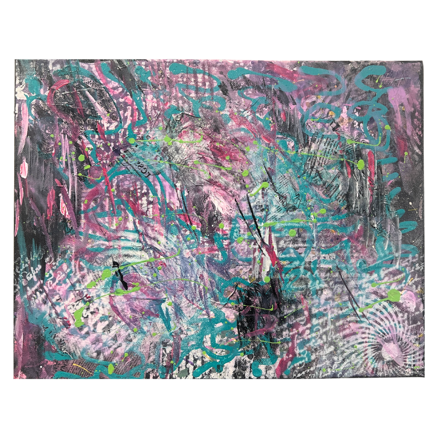 Modern Contemporary Layered Textured Abstract 