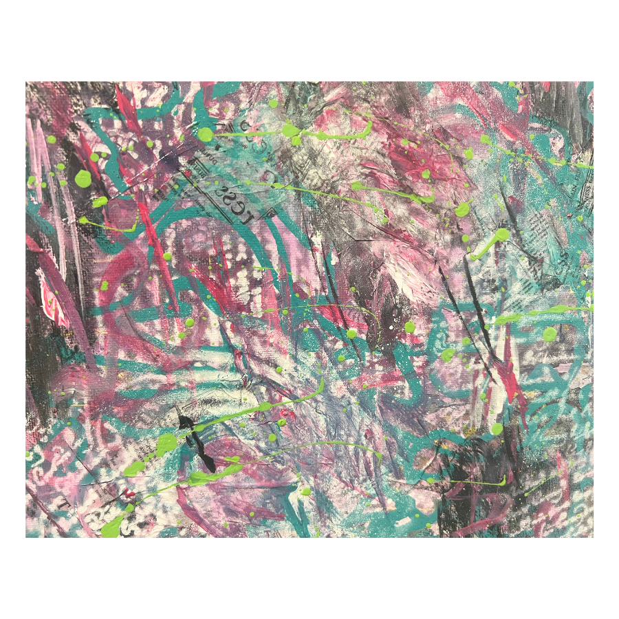 Modern Contemporary Layered Textured Abstract 