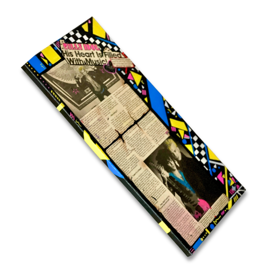 Colorful Abstract Pop-Art featuring Billy Idol in 1984 (Collectible)