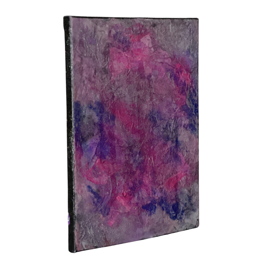 Abstract Canvas Painting Glows in the Dark and Changes Colors in Lighting