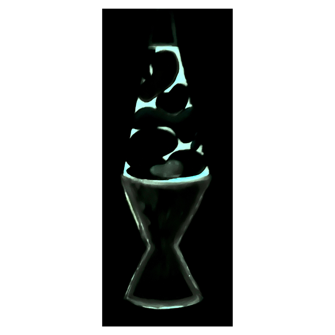 Colorful Lava Lamp Painting that Glows in the Dark