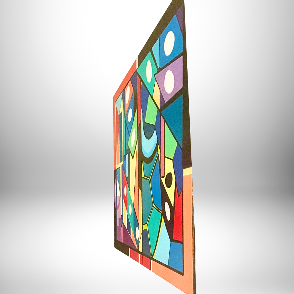 Colorful Contemporary Geometric Abstract Painting