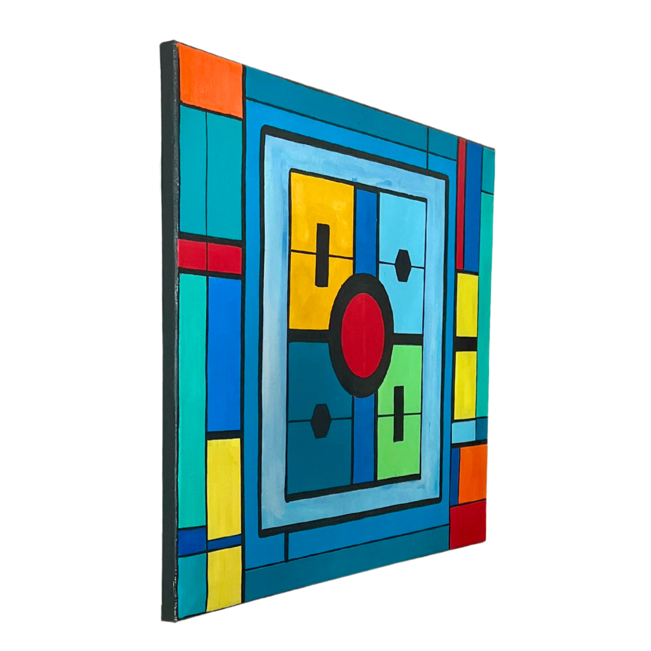 Colorful Abstract Geometric Modern Painting