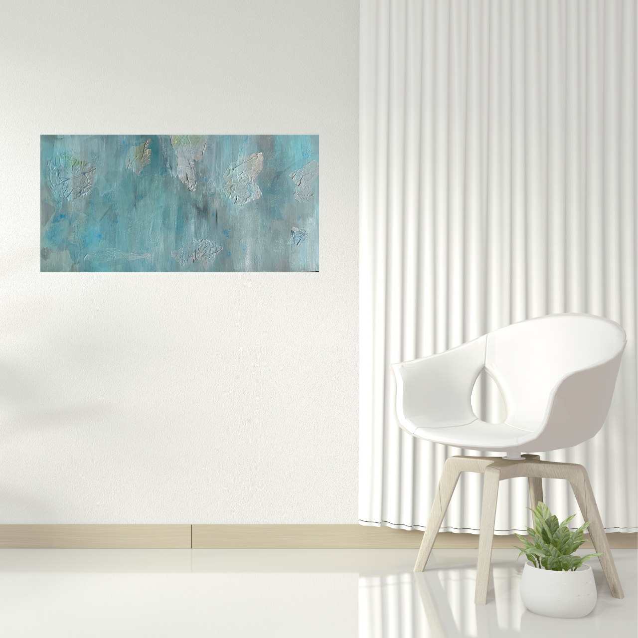 Textured and Layered Abstract Rustic Modern Painting