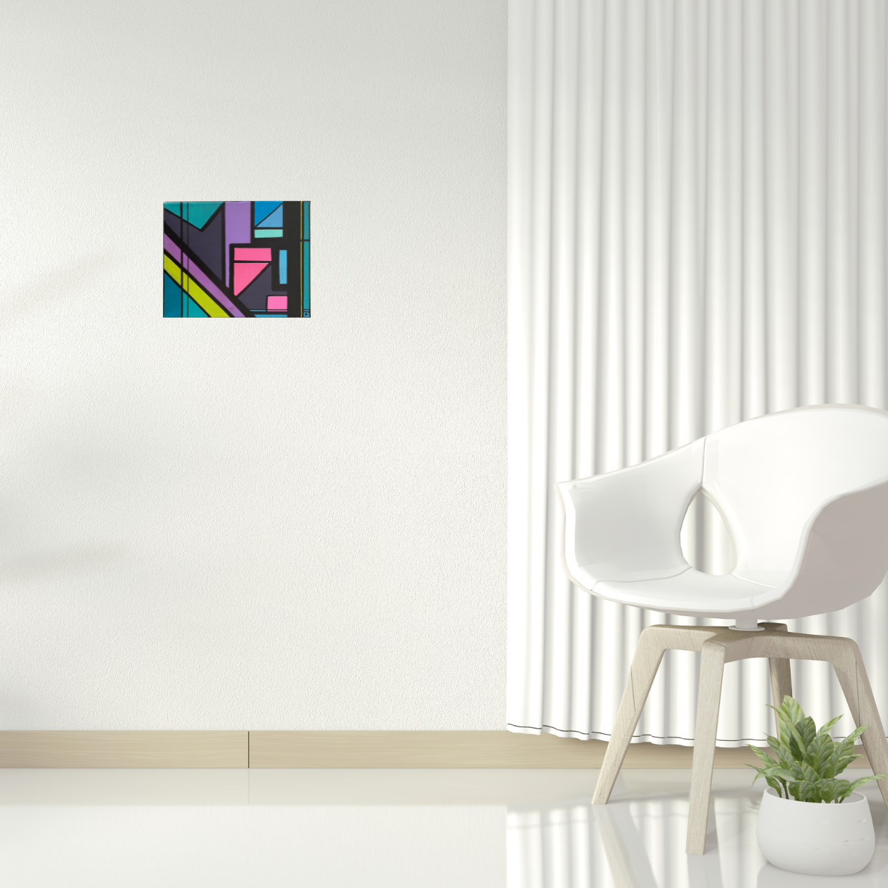 Modern Contemporary Geometric Abstract Painting