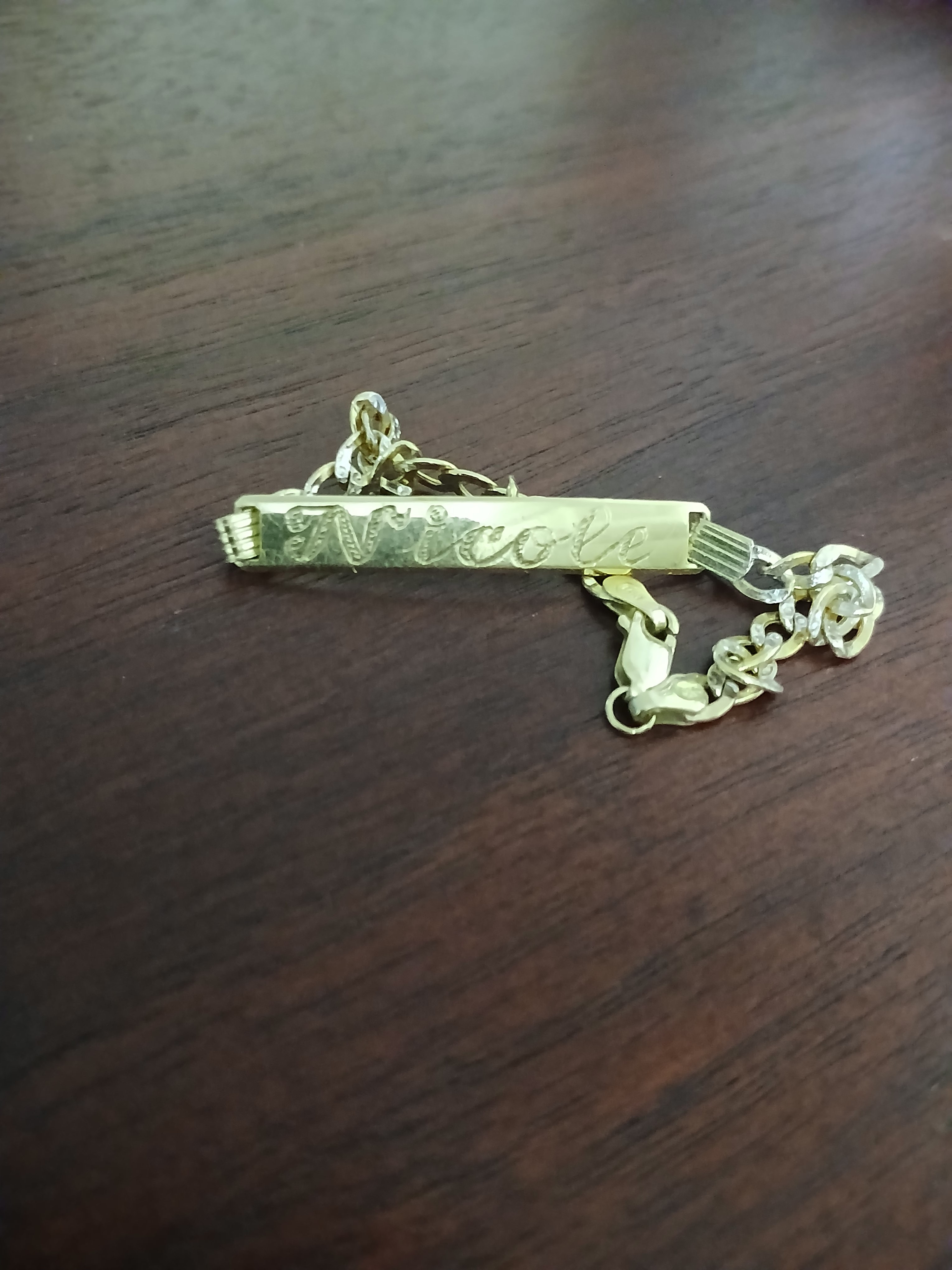 Bracelet Marked "Nicole"